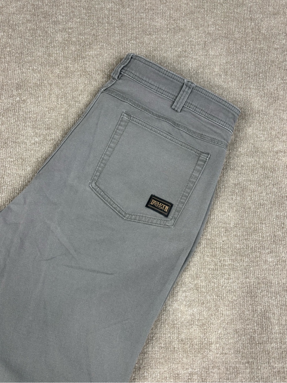 Duluth Trading Flex Fire Hose Pants Mens 38x34 Gray Relaxed Fit Workwear